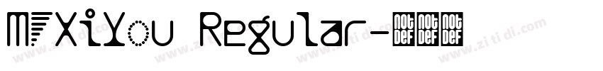 MFXiYou Regular字体转换